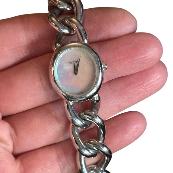 Monet Silver Women's Chain Bracelet Watch - Picture 1 of 9